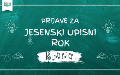 **JESENSKI UPISNI ROK – UPIS ZA SVE RAZREDE**